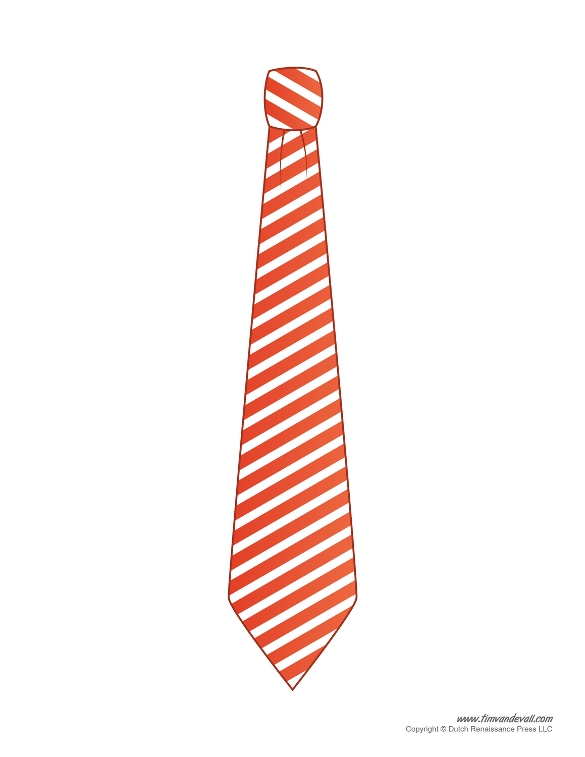 Paper Tie Templates for Kids