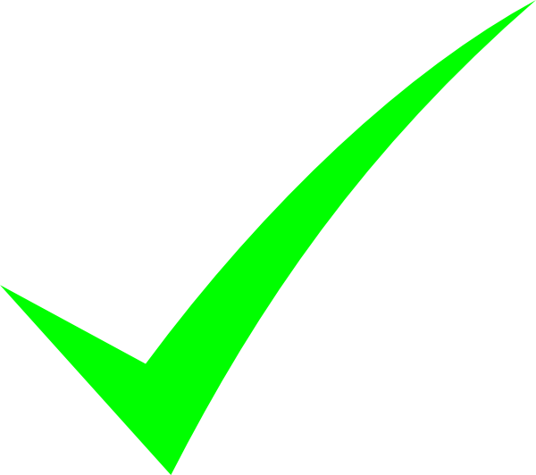 Green Check Mark - ClipArt Best