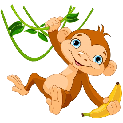 Animated monkey clipart
