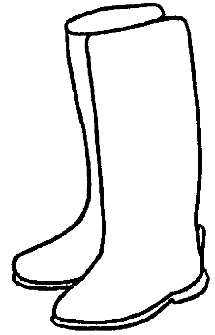 Black And White Wellies Clipart - ClipArt Best