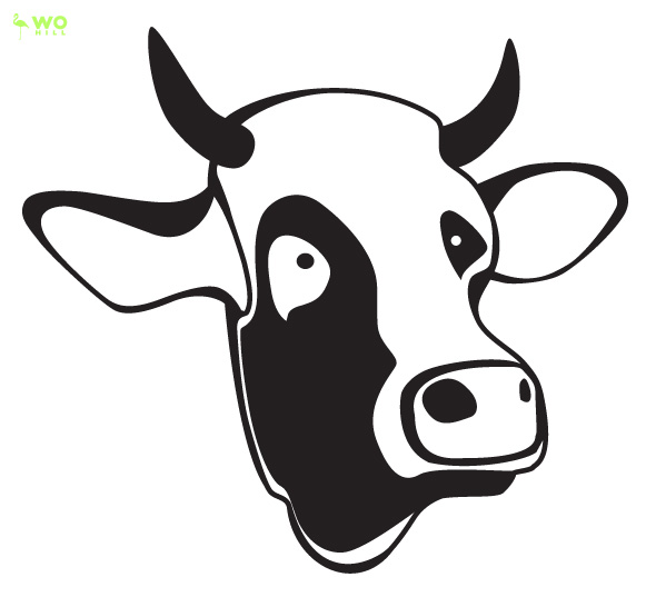 Cartoon Cow Face