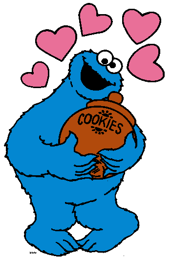 Birthday Cookie Monster Clipart