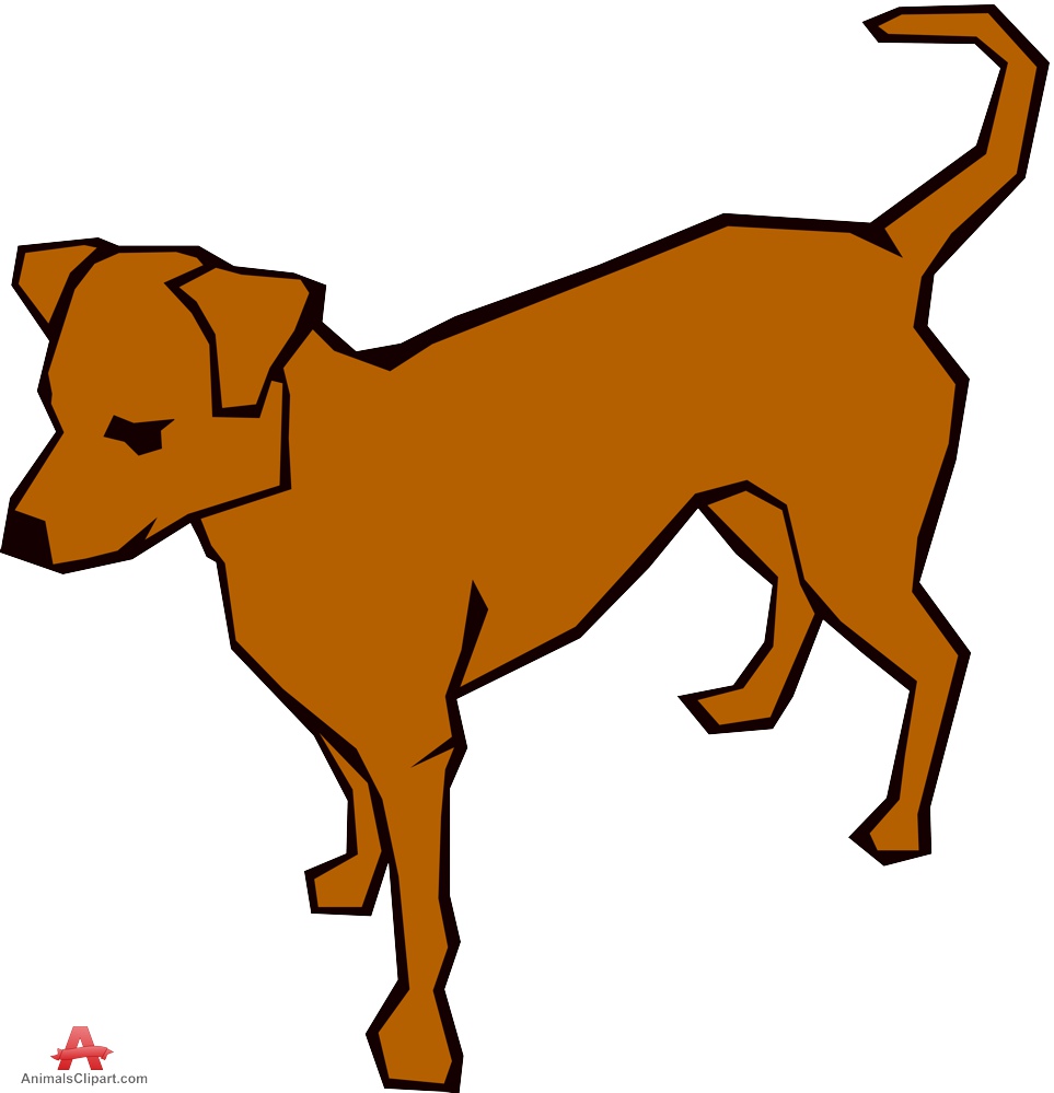 Brown dog clipart