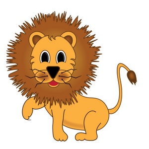 Animated lion clipart