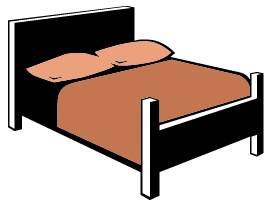 Queen Bed Clipart