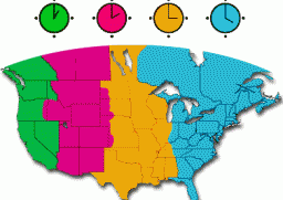 The Canada Time Zone Map shows the time zone divisions observed in ...