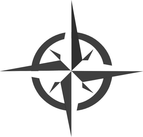 Nautical star compass clipart