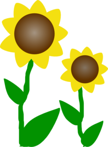 Simple Cartoon Sunflower Clip Art - vector clip art ...