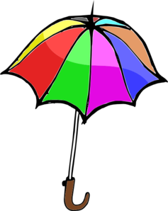 Animated Umbrellas Clipart