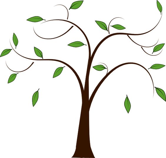 Free clipart tree leaves