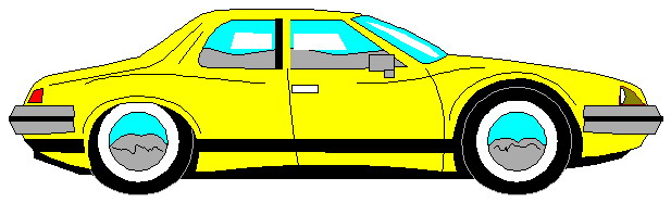Clipart yellow car