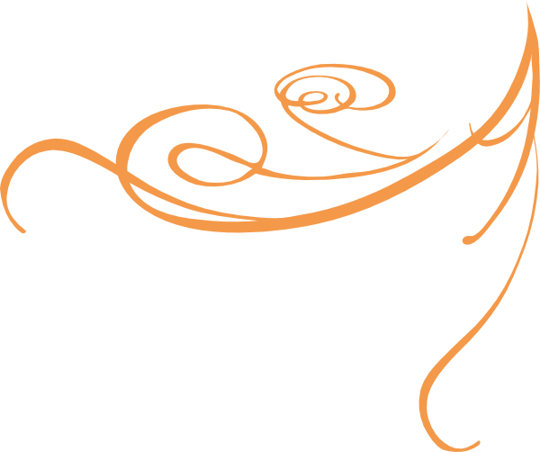 Decorative Swirl Orange clip art - vector clip art online, royalty ...