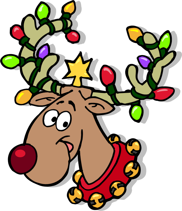 christmas deer clipart free - photo #39