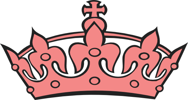 Bubble Gum Pink Tiara clip art - vector clip art online, royalty ...