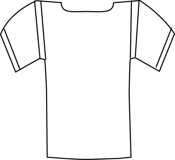 Outlines Of Football Jersey ClipArt Best