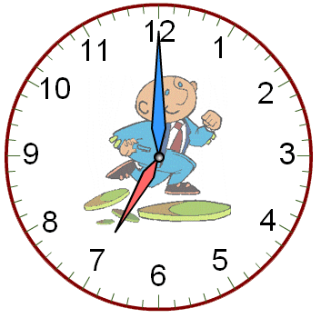 7 30 Clock Clipart