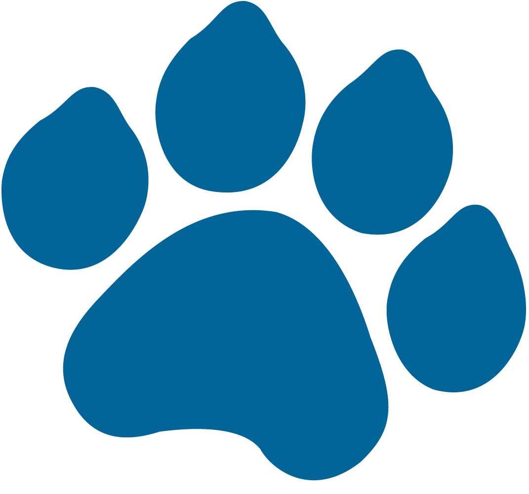 Blue Dog Paw - ClipArt Best.