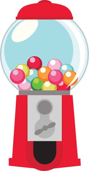 Gumball machine clipart free