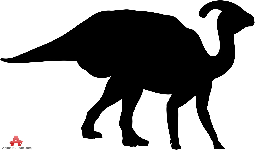 Dinosaur silhouette clipart free