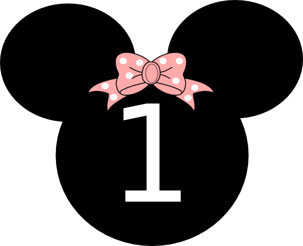 Minnie 1st Birthday Clipart