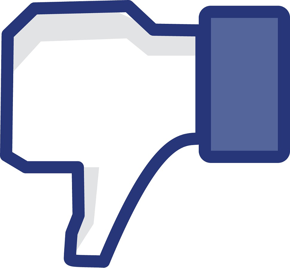 Facebook Thumbs Down Clipart
