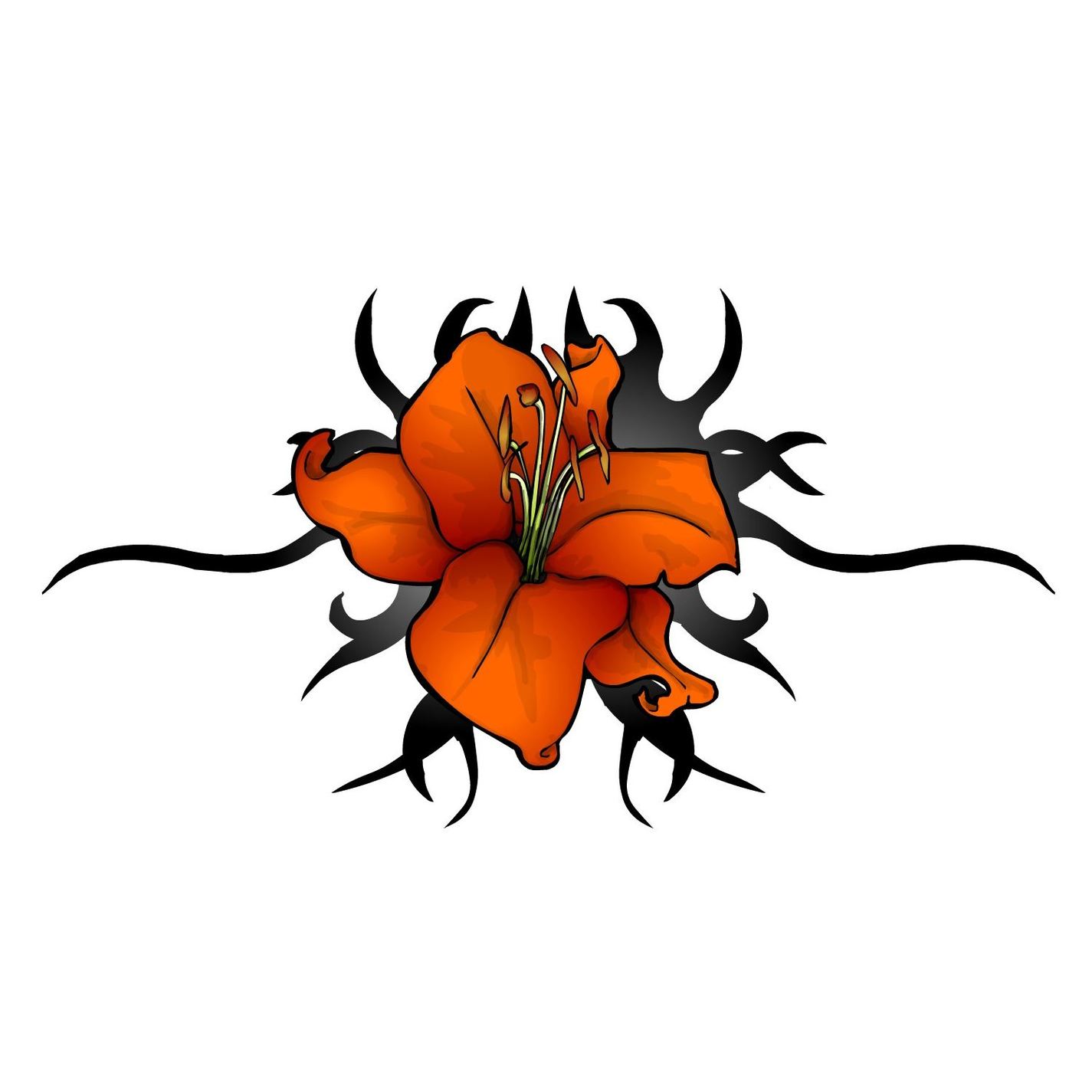 Lily Flower Tattoo Ideas Clipart - Free to use Clip Art Resource