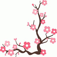 Cherry blossom clip art border