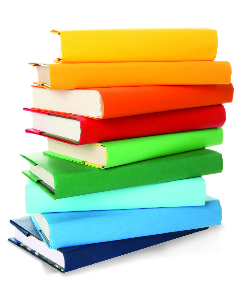 Stacked Book Spine Clipart
