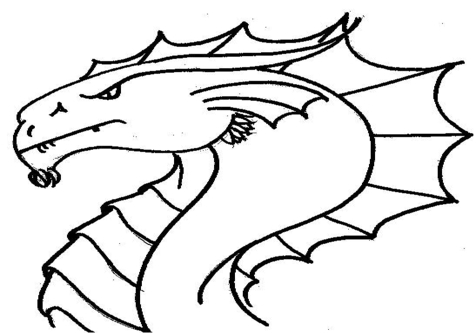 Chinese Dragon Head Coloring, dragon head coloring page ...