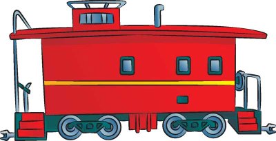 Caboose Clipart craft projects, Transportations Clipart - Clipartoons