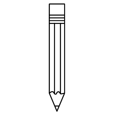 Pencil clipart black and white free - ClipartFox