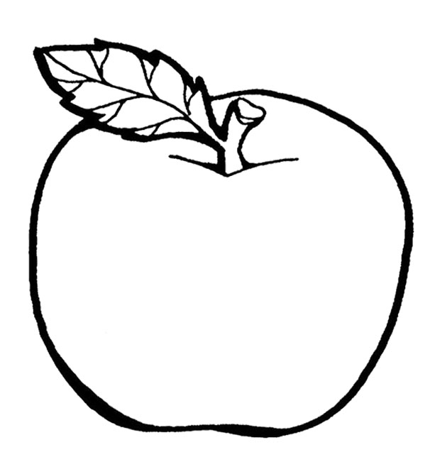 Apple Coloring Pages Fruit Coloring Pages And Printables Crafts ...