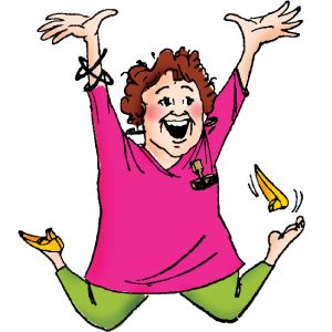 Old woman birthday clipart