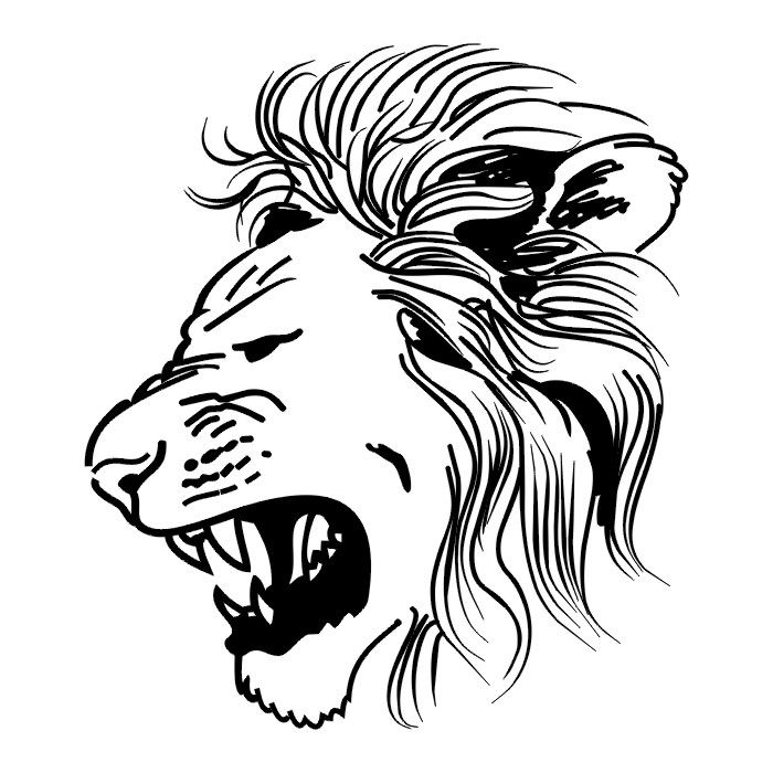 Lion Face Stencil | Free Download Clip Art | Free Clip Art | on ...