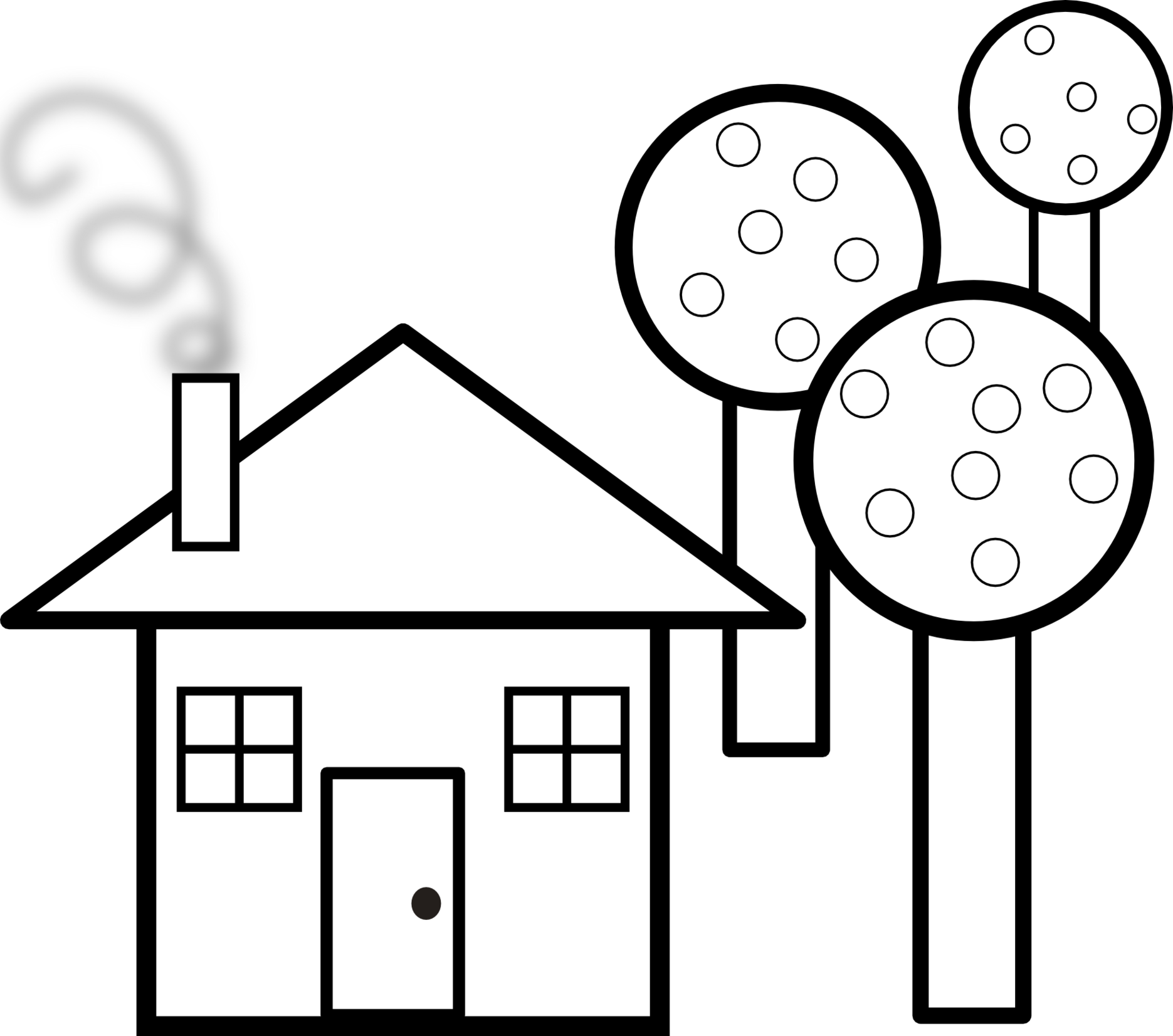 House Clipart Black And White Clipart - Free to use Clip Art Resource