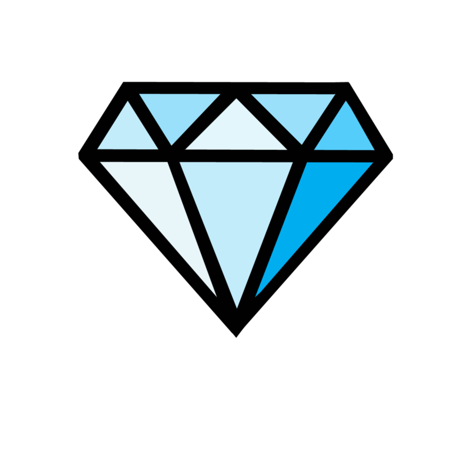 Blue Cartoon Diamonds Clipart - Free to use Clip Art Resource