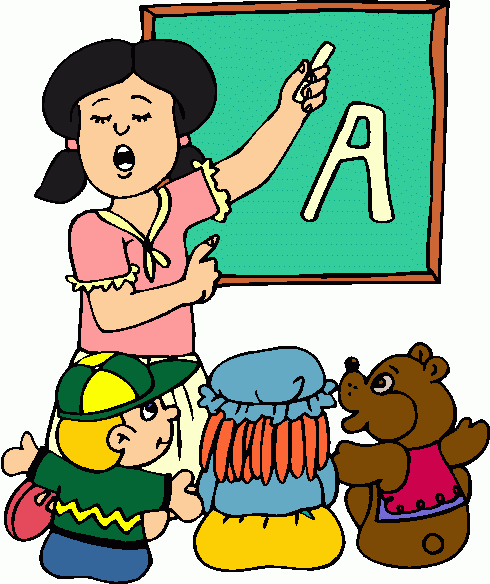 Teacher Teaching Student Clipart