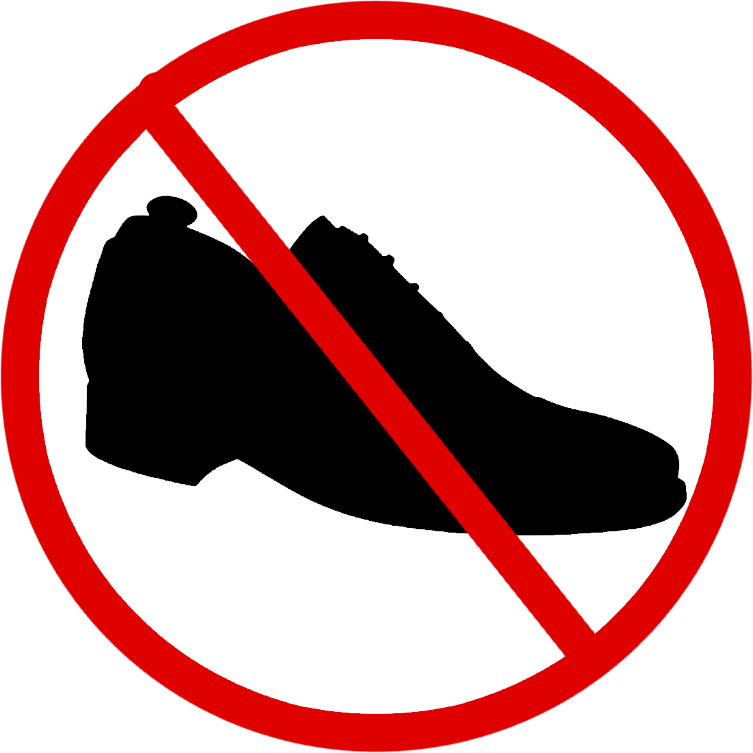 No shoes phone clipart