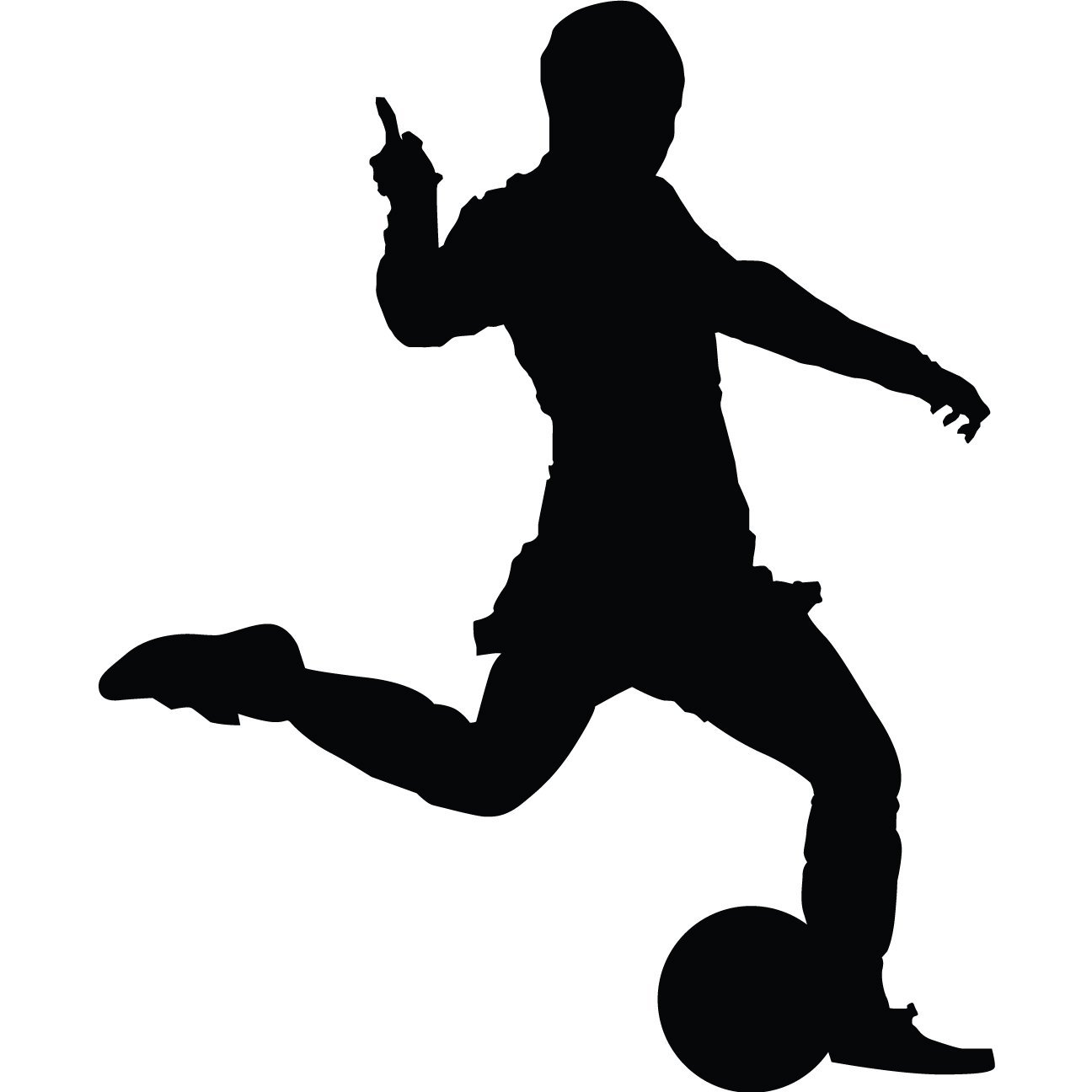 Soccer Player Silhouette - Free Clipart Images