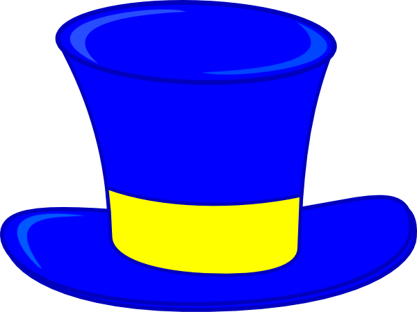 Blue Top Hat Clip Art - vector clip art online ...
