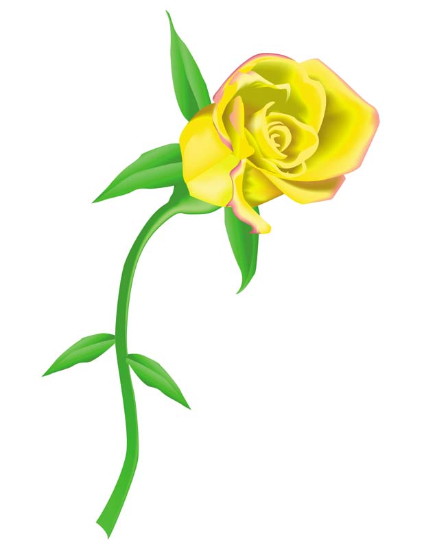 Yellow rose clip art - ClipartFox