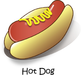 Hot Dog Clipart Black And White - Free Clipart Images