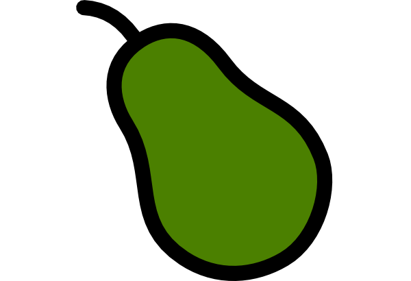 Pear Icon clip art Free Vector