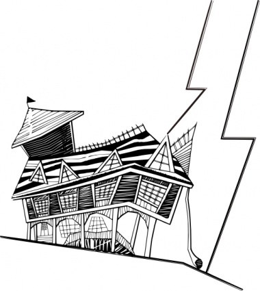 Download Crooked House clip art Vector Free