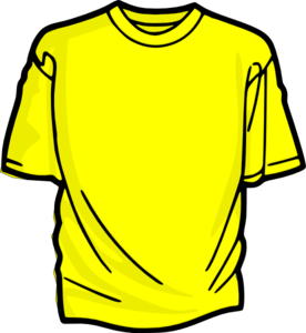 Yellow T-shirt clip art - vector clip art online, royalty free ...