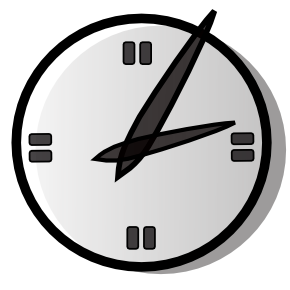 Free Clipart of Analogue Clock 01