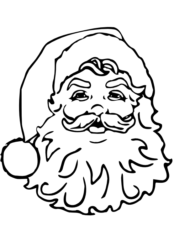 Black And White Pictures Of Santa Claus - ClipArt Best