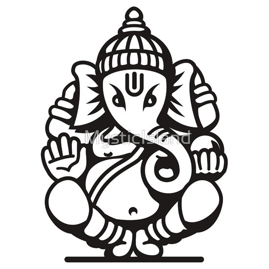 Ganpati Black And White ClipArt Best