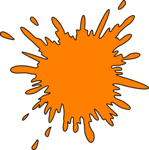 Orange Water Splash clip art - vector clip art online, royalty ...
