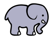 Cartoon Elephant Outline Vector - Download 1,000 Vectors (Page 1)